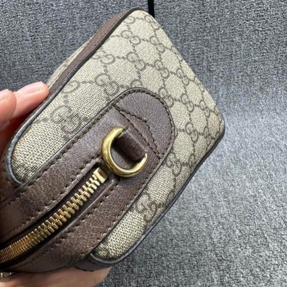 GUCCI Ophidia Boston Brown Canvas Satchel ccofb999-102525 - Picture 6 of 16